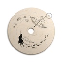 UFO-Lampenschirm aus Holz, Special Edition Italienische Illustratoren, wendbar, Durchmesser 33 cm – Fernando Cobelo – Foto 5