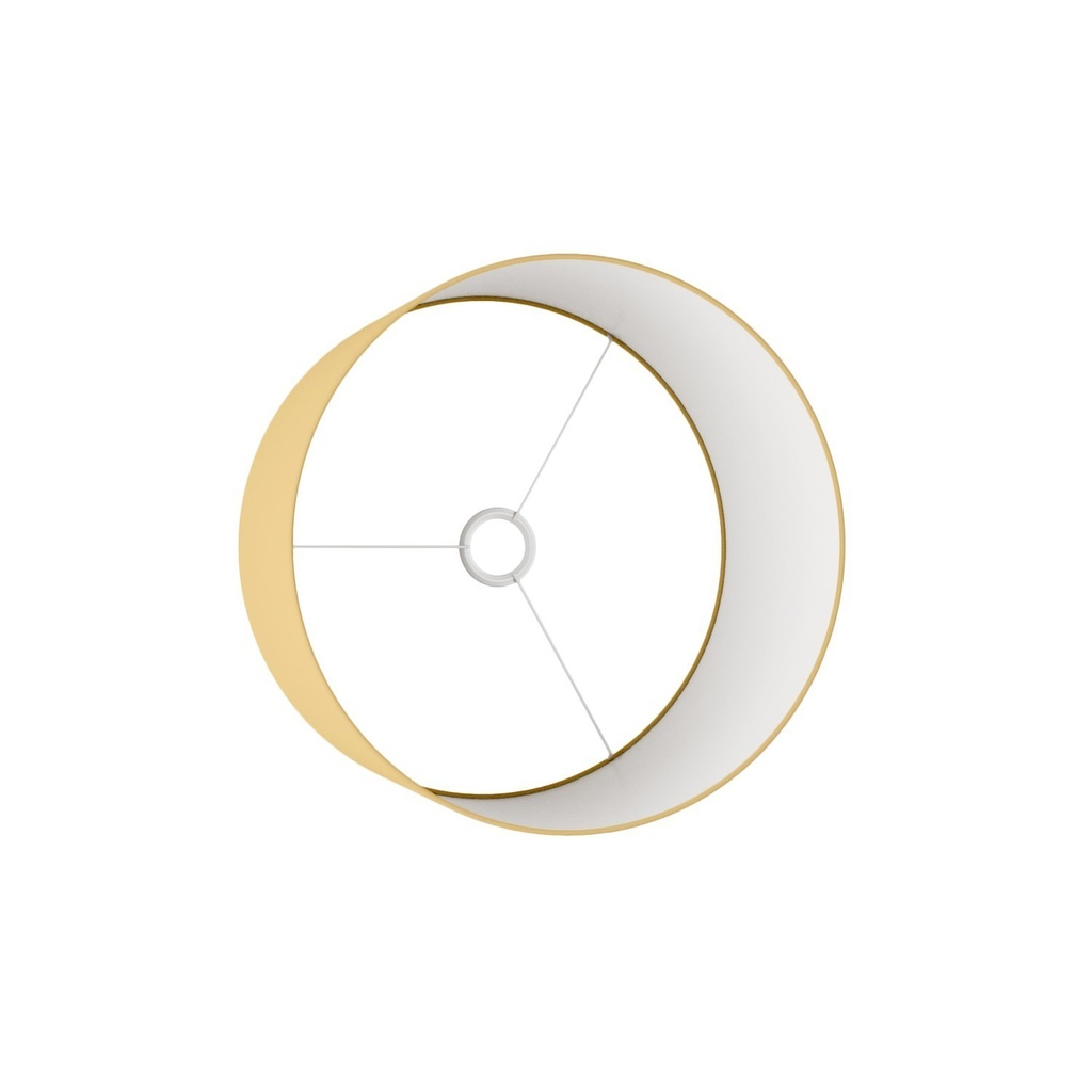 Cilindro L fabric lampshade with E27 fitting - Made in Italy – Arenal Gold – photo 2