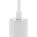 Cylindrical plastic cable clamp complete with rod, nut and washer – White – photo 2