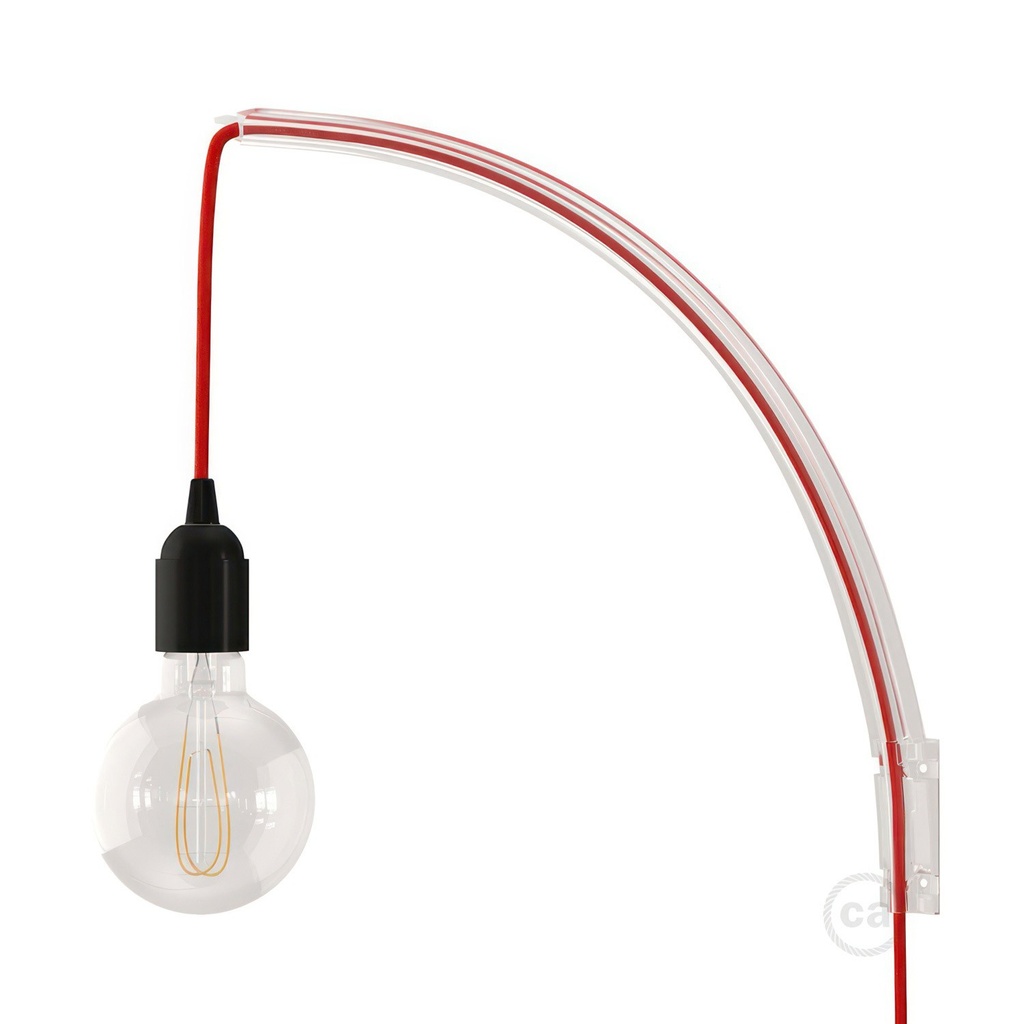 Archet(To), supporto a muro trasparente per lampade a sospen 1