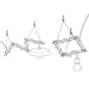 Zigh-Zagh, adjustable wooden ceiling support for pendant lamps – photo 4