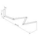 Pinocchio XL, adjustable wooden wall support for wall lamps – photo 6
