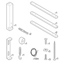 Pinocchio XL, adjustable wooden wall support for wall lamps – photo 8