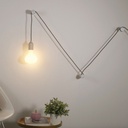 Rolé, wooden wall mount cable tie for pendant lamp – White – photo 2