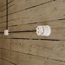 Rolé, wooden wall mount cable tie for pendant lamp – White – photo 8