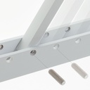 Pinocchio, support mural réglable en bois pour suspensions – Blanc – photo 10