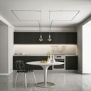 Fissaggio a parete passacavo universale per cavo tessile per illuminazione 2x0,75 e 3x0,75 – Bianco – foto 2