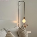 Fissaggio a parete passacavo universale per cavo tessile per illuminazione 2x0,75 e 3x0,75 – Bianco – foto 11