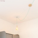 Decentratore, gancio a V a soffitto o parete in legno per cavo tessile – Neutro – foto 7