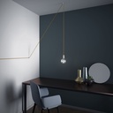 Decentratore, gancio a 'V' a soffitto o parete per cavo elettrico tessile – Bianco – foto 2