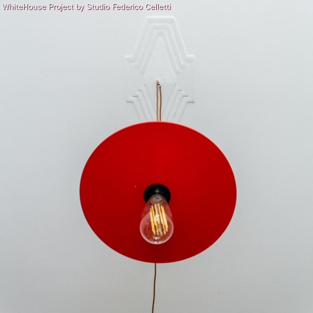 Decentratore, gancio a 'V' a soffitto o parete per cavo elettrico tessile – Bianco – foto 7
