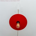Decentratore, gancio a 'V' a soffitto o parete per cavo elettrico tessile – Bianco – foto 7