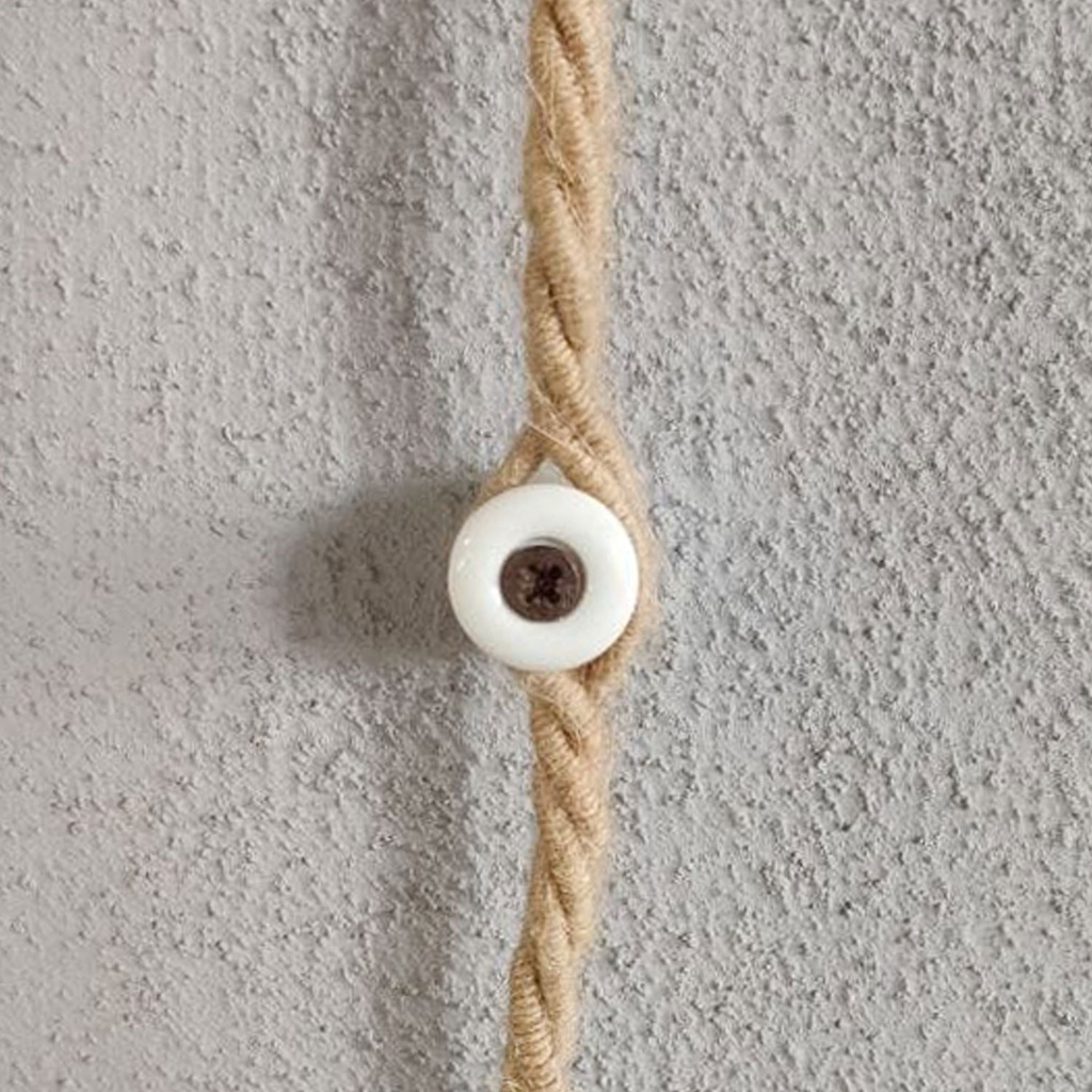 Isolatore in porcellana per impianto a parete 18 mm - 2 pezz 1