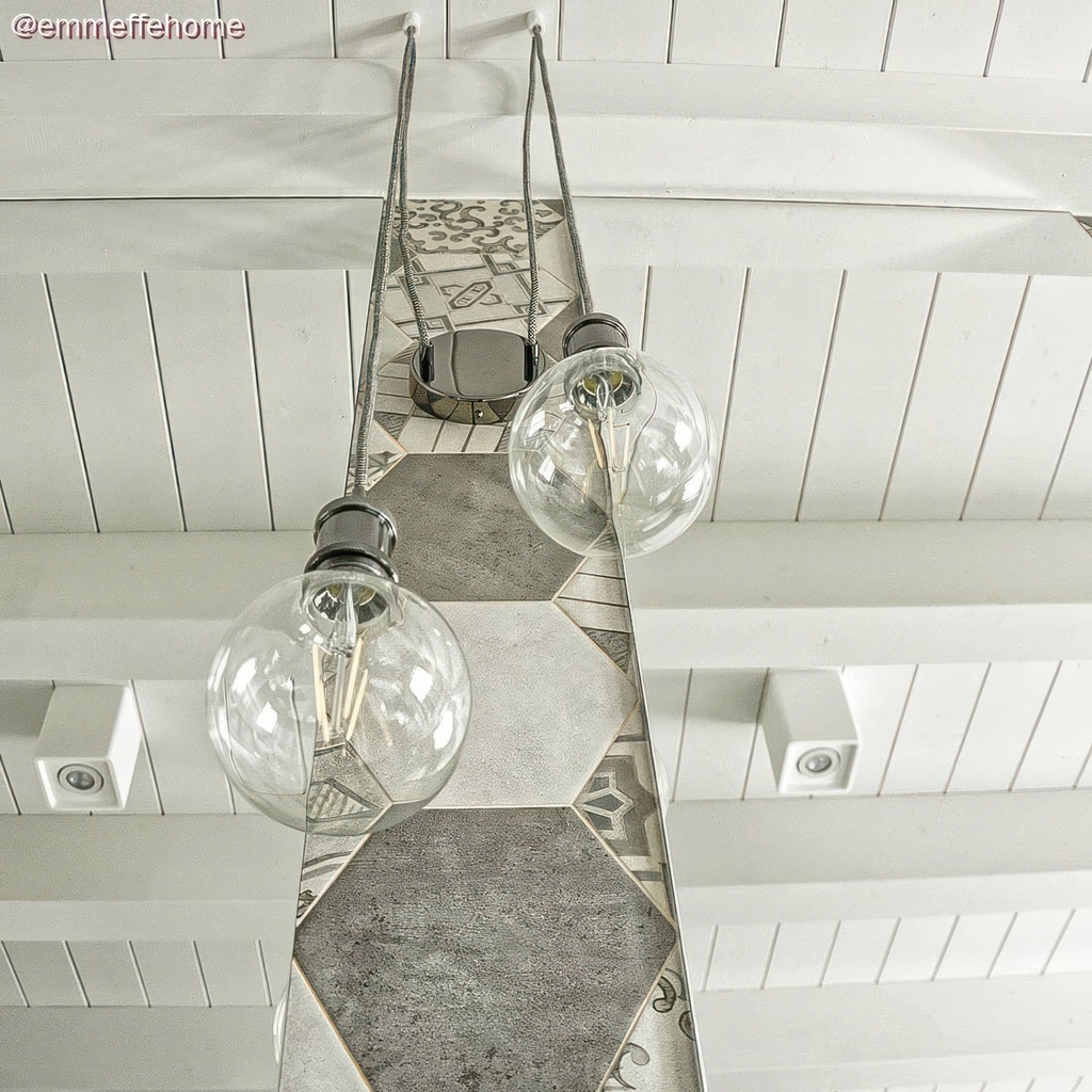 Décentreur, crochet de plafond pour câble textile avec arrêt – Blanc – photo 9