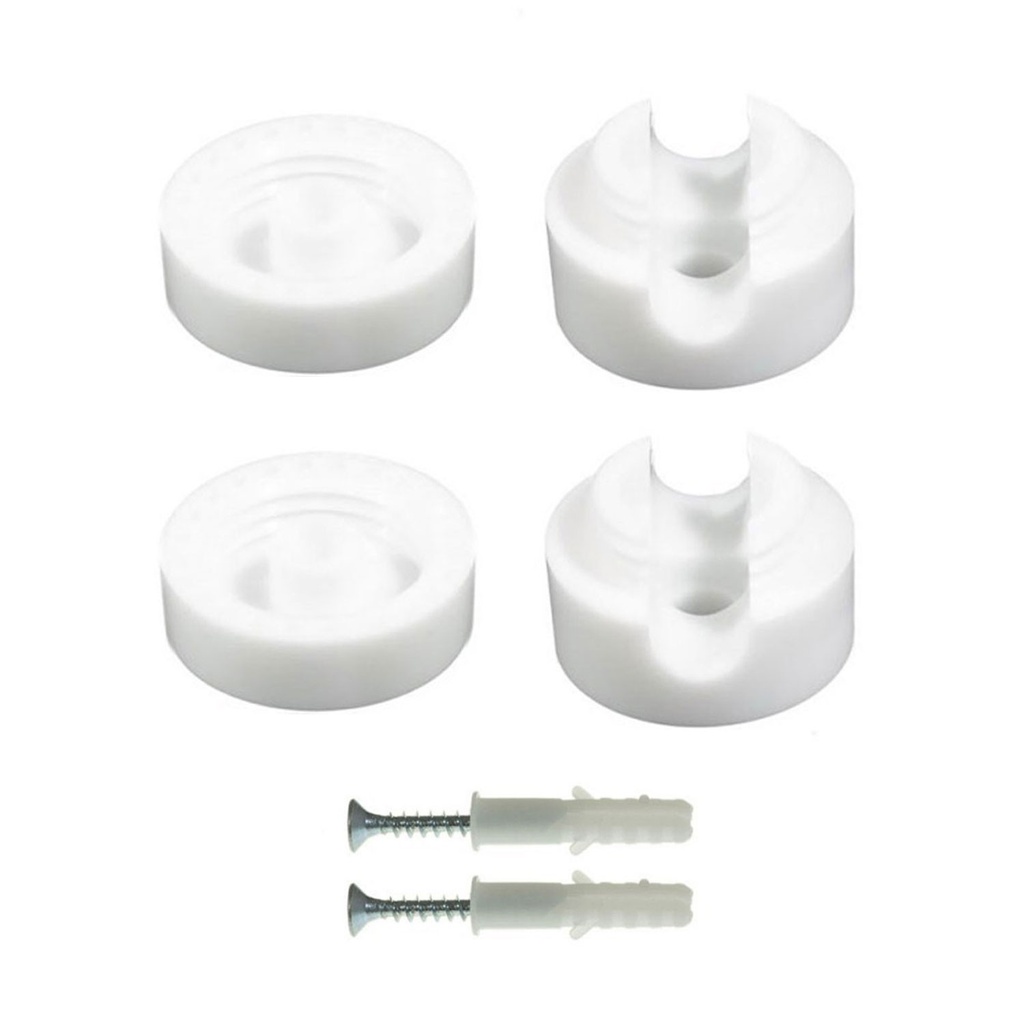 Universal wall-mounting cable clamp for large-section fabric cable 3x1 and 3x1,5 and for the EIVA system, 2 pieces – White – photo 2
