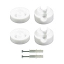 Universal wall-mounting cable clamp for large-section fabric cable 3x1 and 3x1,5 and for the EIVA system, 2 pieces – White – photo 2