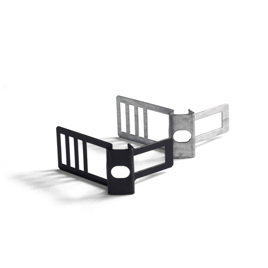 Clip fascetta passacavo in metallo per cordone da 16 mm di d 2