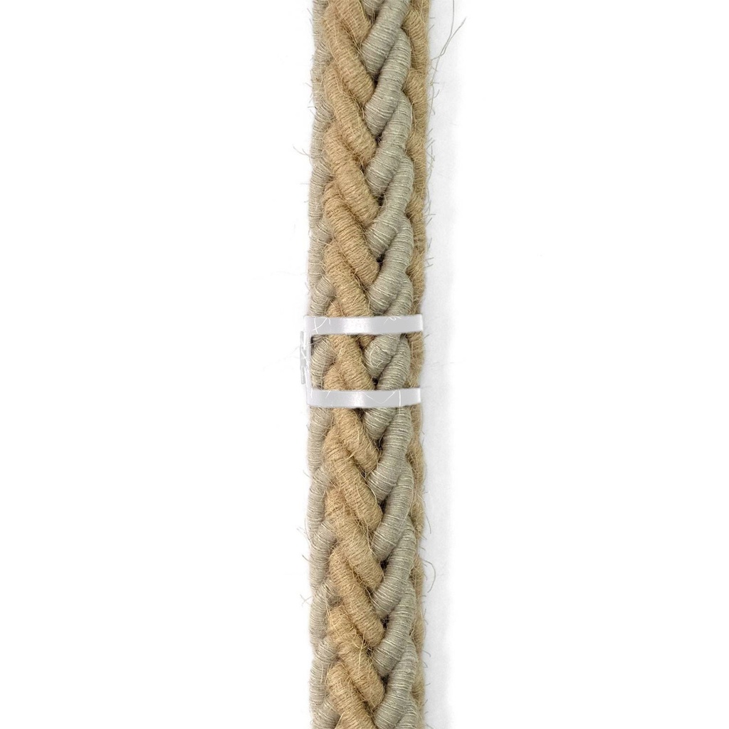 Clip serre-câble en métal pour cordon de 30mm de diamètre – Blanc – photo 3