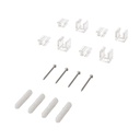 Set 4 Cube Clip Trasparente - Mini fissaggio a parete per cavo tessile – foto 5