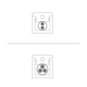 Set 4 Cube Clip Trasparente - Mini fissaggio a parete per cavo tessile – foto 7