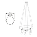 Cage Cerchio - Structure pour lustres – Blanc, Ø 40 cm – photo 4
