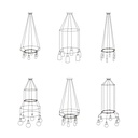 Cage Cerchio - Structure pour lustres – Blanc, Ø 40 cm – photo 5