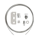 Professional suspension kit with ceiling rose tensioner, 3 m steel cable and millimetric balancer – photo 4