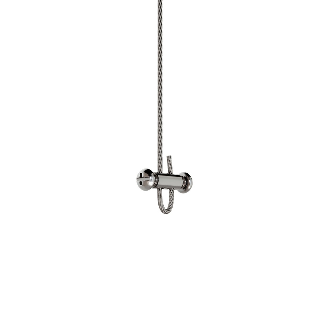 Kit di sospensione indipendente: tenditore a soffitto, cavo in acciaio 3 m e blocco cavi – foto 4