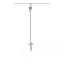 Kit di sospensione indipendente: tenditore a soffitto, cavo in acciaio 3 m e blocco cavi – foto 6