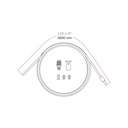 Kit di sospensione indipendente: tenditore a soffitto, cavo in acciaio 3 m e blocco cavi – foto 7