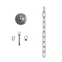 Kit de suspension vintage complet : rosace en fer et chaîne génoise - 50 cm – photo 4
