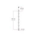 Mechanical suspension kit with Genoese iron chain - 50 cm chain, threaded rod and M10x1 hook – photo 6