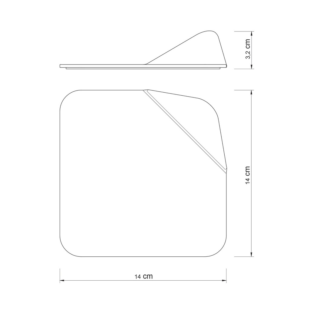 Base métallique pour surfaces planes pour lampe Magnetico! – Noir – photo 2