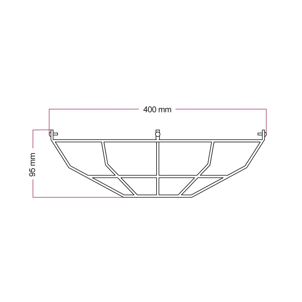 Cage en métal pour abat-jour Harbour – Blanc – photo 6