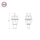 Black French-German plug for Lumet string lights – photo 3