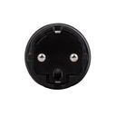 Schwarzer Schuko-Stecker mit Ring 16A 250V IP44 für den Außenbereich, für System Modulair – Foto 3