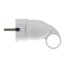 Schuko-Komfort-Stecker mit Ring 16A 250V – Weiß – Foto 4