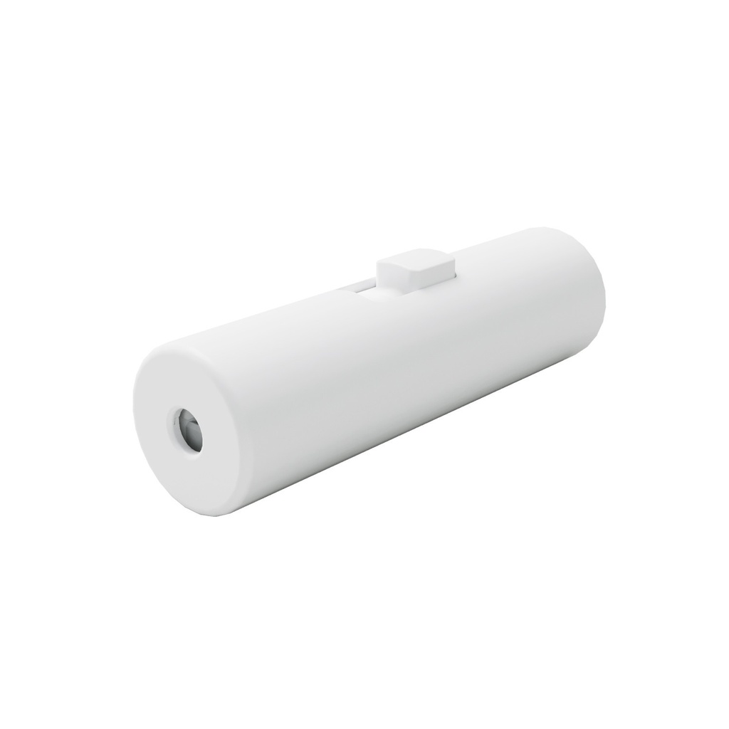 Rewireable cylindrical single pole cord-operated switch with earth terminal – White – photo 2