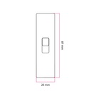 Rewireable cylindrical single pole cord-operated switch with earth terminal – White – photo 3