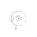 Kit interruttore/deviatore con dado a farfalla e base per Creative-Tubes in porcellana bianca – Bianco, 1 uscita – foto 2
