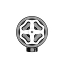 Kit interrupteur/va-et-vient avec bouton et socle pour Creative-Tubes en porcelaine noire – 1 sortie, Blanc – photo 2
