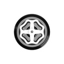 Switch/diverter kit with knob and black porcelain base – White – photo 2