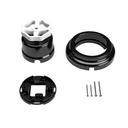 Switch/diverter kit with knob and black porcelain base – White – photo 3