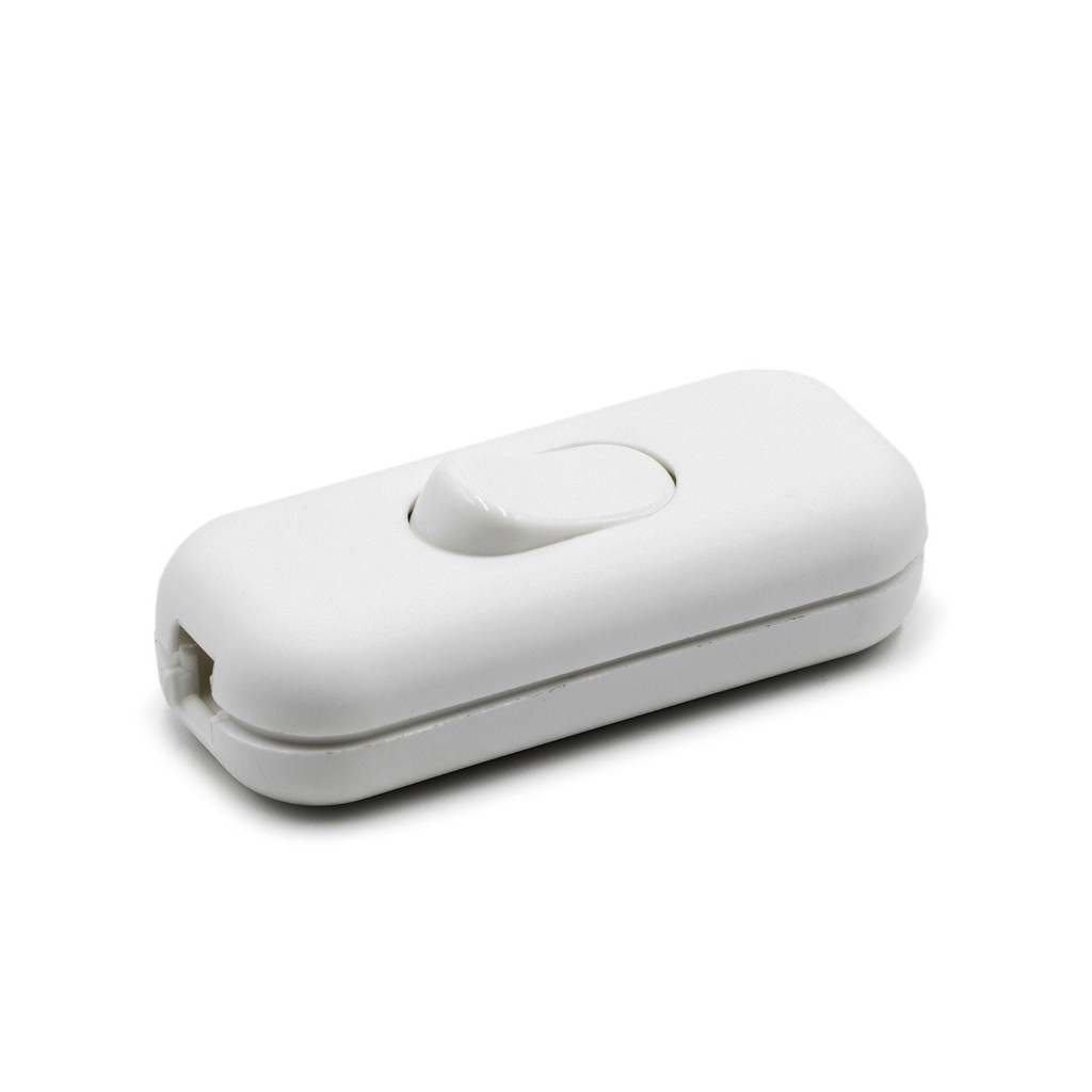 Single-pole inline switch with earth terminal – white – photo 2