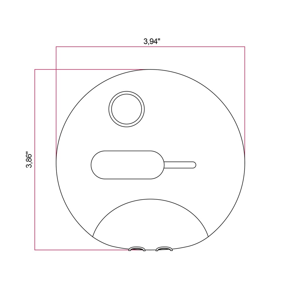 Dimmer universale rotondo con pulsante e morsetto di terra – Bianco – foto 3