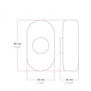 Universal table/floor lamp dimmer with push-button - Design by Achille Castiglioni – white – photo 4