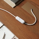 Dimmer universale per lampade da tavolo con pulsante, Design by Achille Castiglioni – Bianco – foto 3