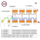 Kit de connexion WAGO compatible avec câble 2x pour rosace à 11 trous – photo 2