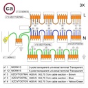 Kit de connexion WAGO compatible avec câble 3x pour rosace à 13 trous – photo 2