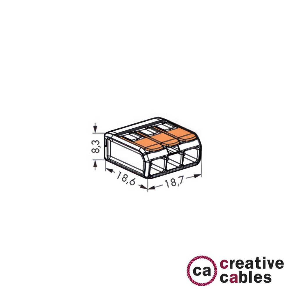 Transparent universal splicing connector with 3 inputs – photo 5